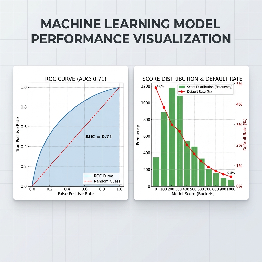 Model Chart AUC and Bad Sample Distribution